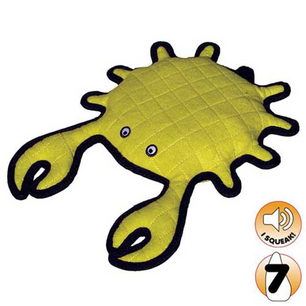 Tuffy Sea Creatures King Crab Dog Toy