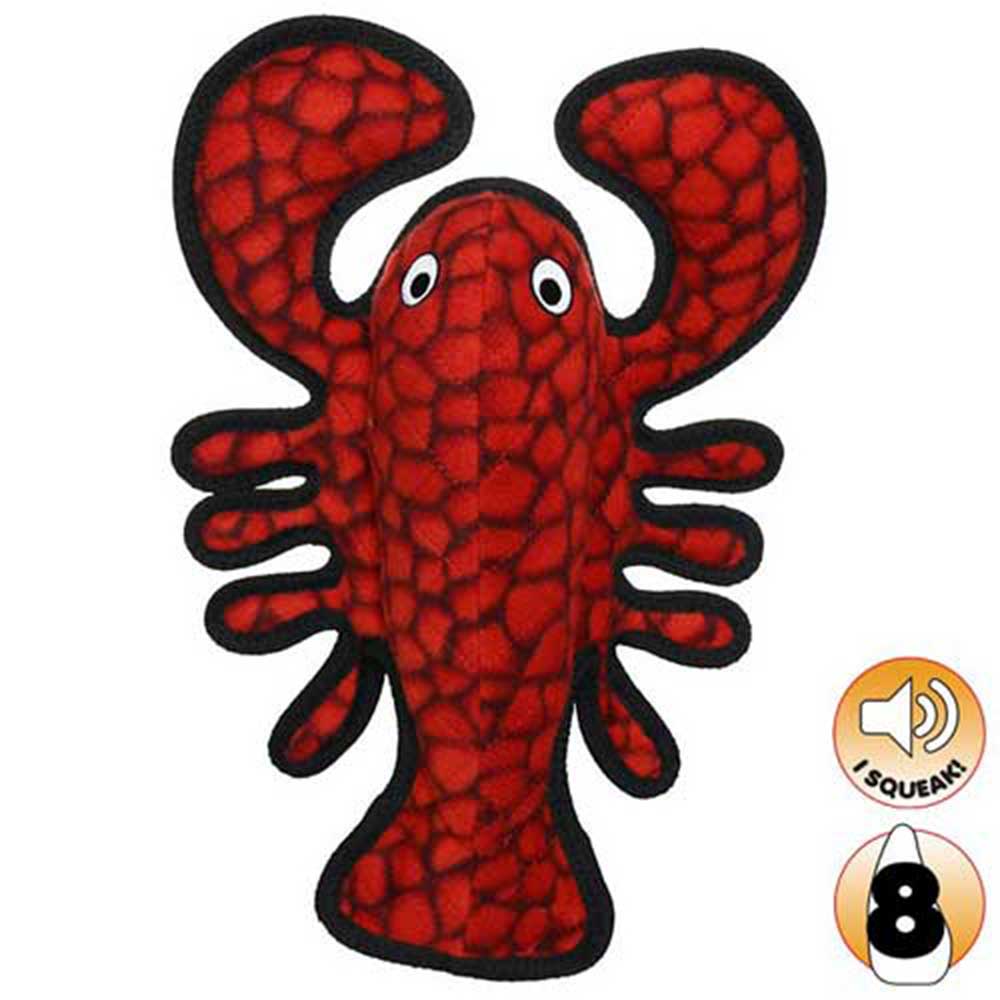 Tuffy Sea Creatures Larry Lobster Dog Toy