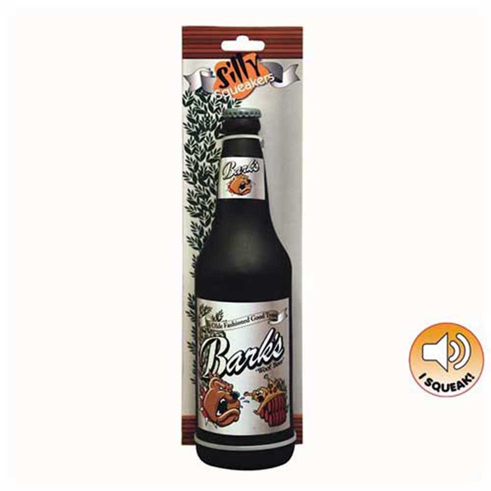Tuffy Silly Squeakers Dog Toy Beer Bottle (Bark'S)