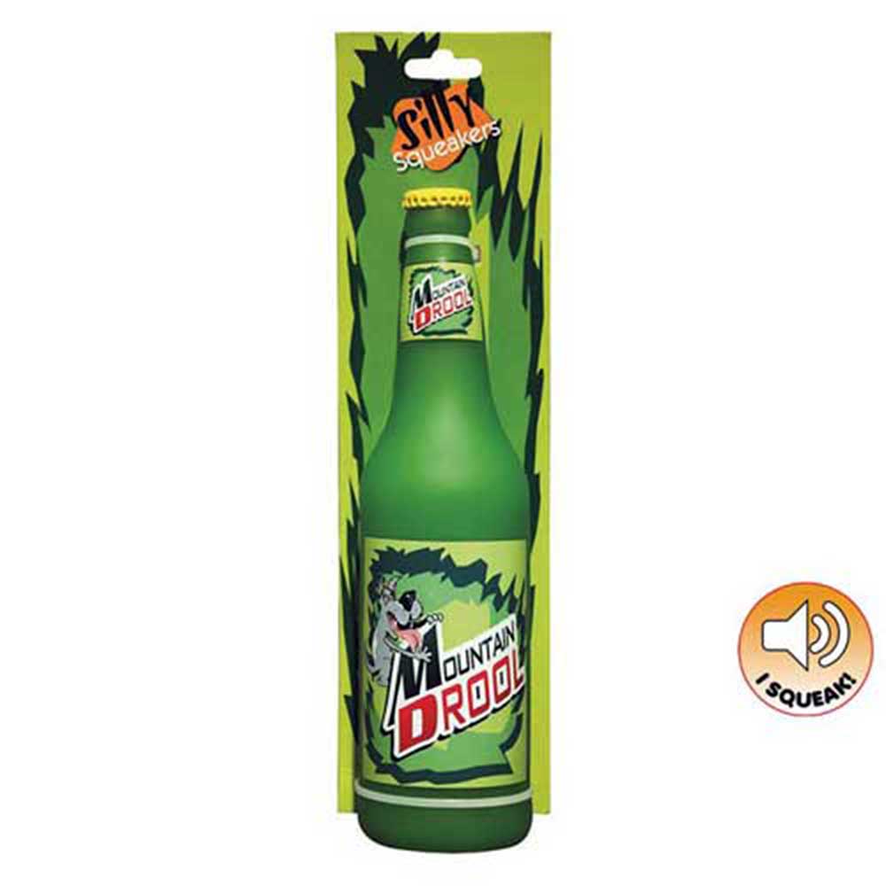 Tuffy Silly Squeakers Dog Toy Beer Bottle (Killer Bite)