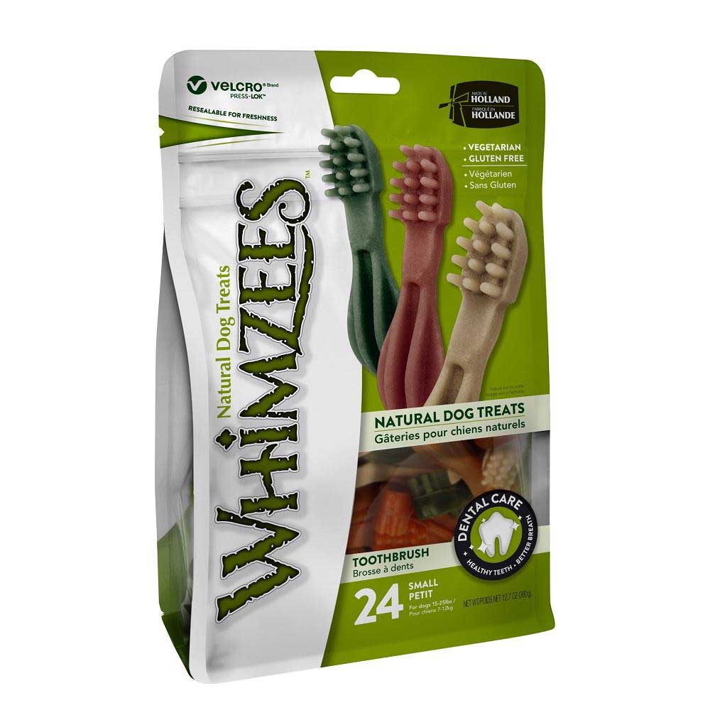 Whimzees Dental Dog Treats, Toothbrush Small (24pc)