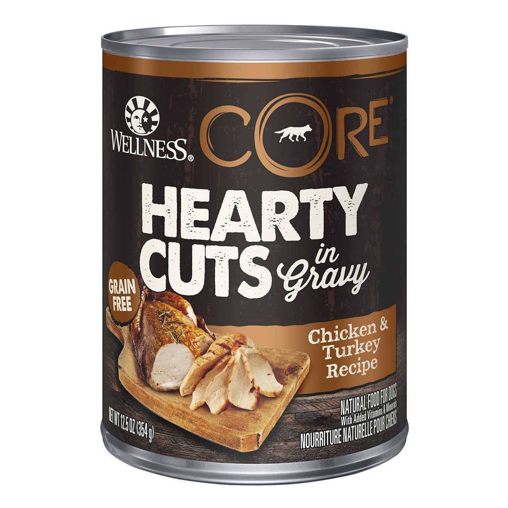Wellness CORE Grain-Free Hearty Cuts In Gravy Chicken & Turkey Recipe