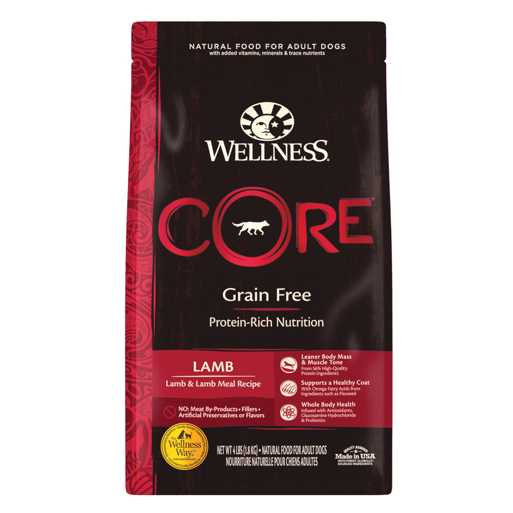 Wellness CORE Lamb Dry Dog Food 4 lbs (1.8kg)