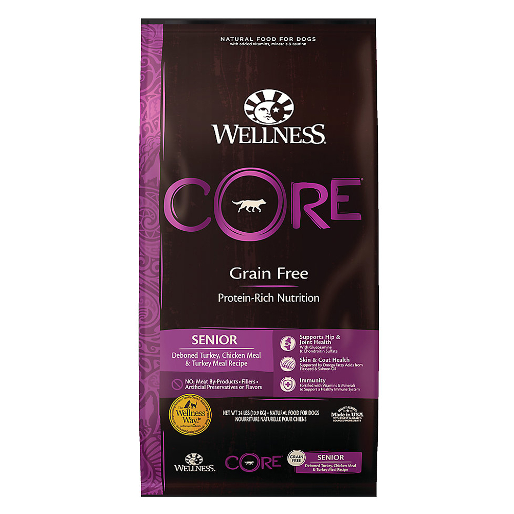 Wellness CORE Senior Dog Dry Food 24 lbs (10.8kg)