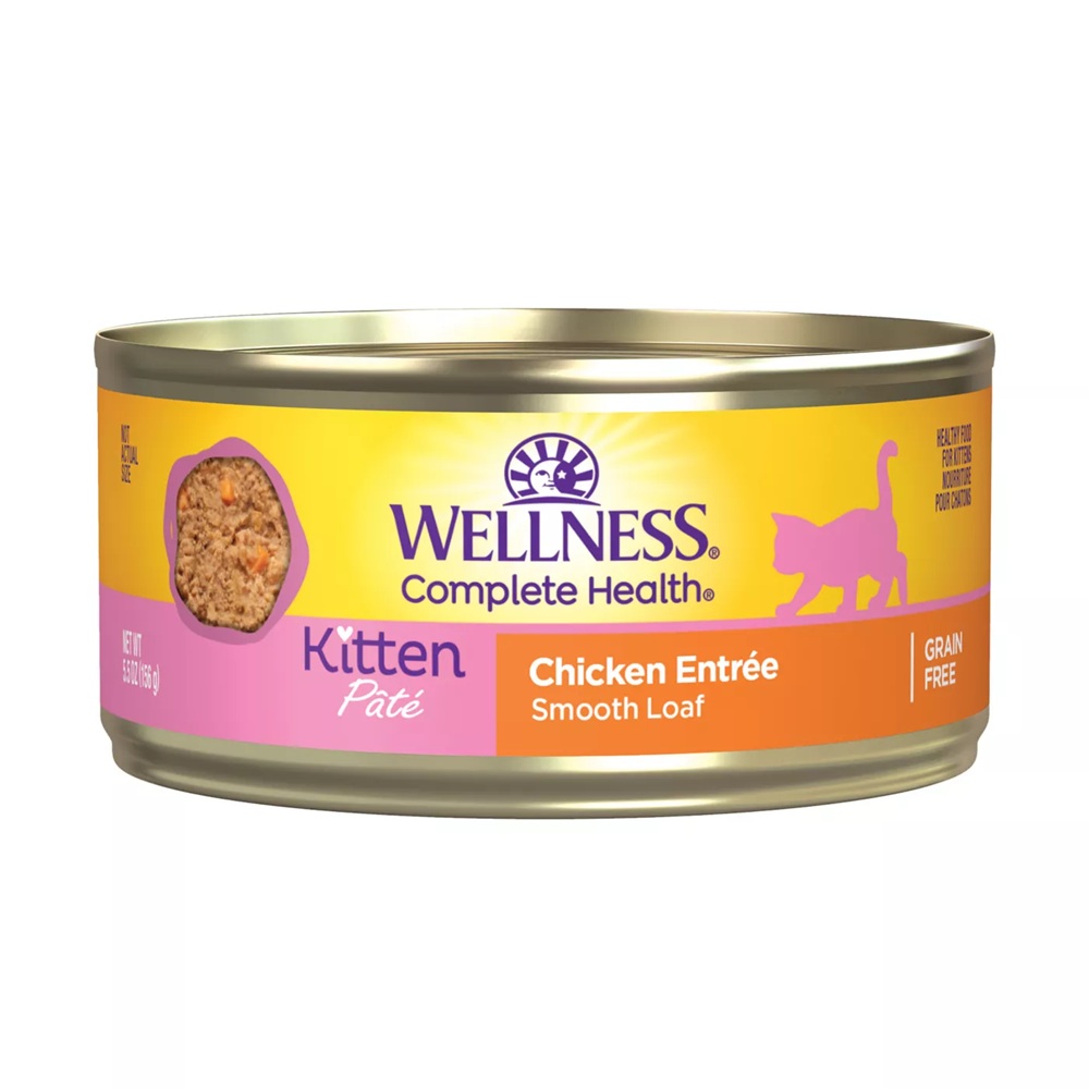 Wellness Complete Health Pate Kitten Chicken Wet Cat Food 5.5 oz