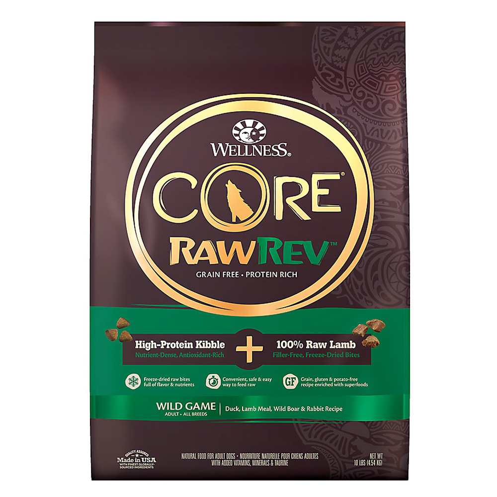 Wellness Core RR Wild Game Adult All Breed Duck, Lamb Meal, Wild Boar & Rabbit 10lbs