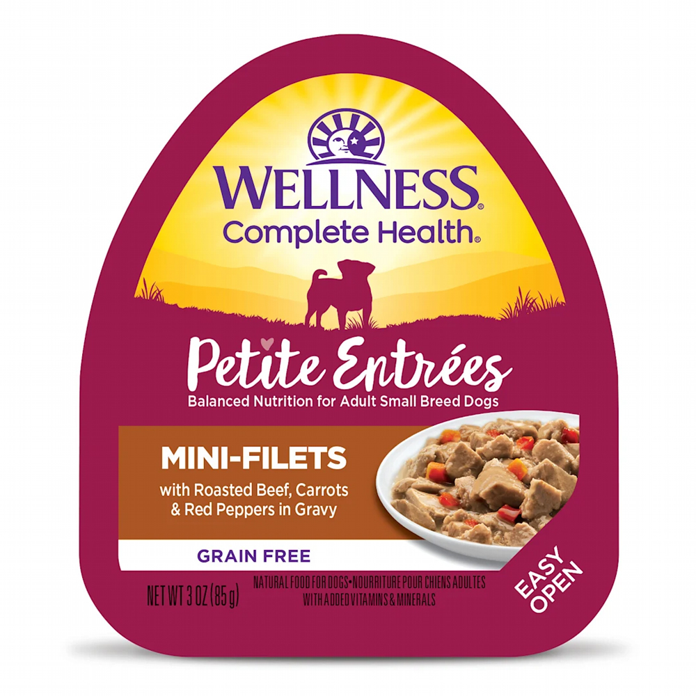 Wellness Mini-Filets With Roasted Beef, Carrots & Red Peppers for Small Breed
