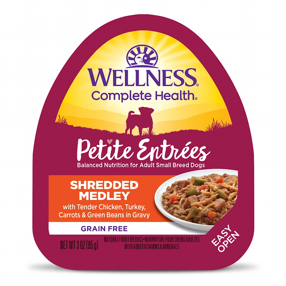 Wellness Petite Entrees Chicken, Turkey, Carrots & Green Beans for Small Breed
