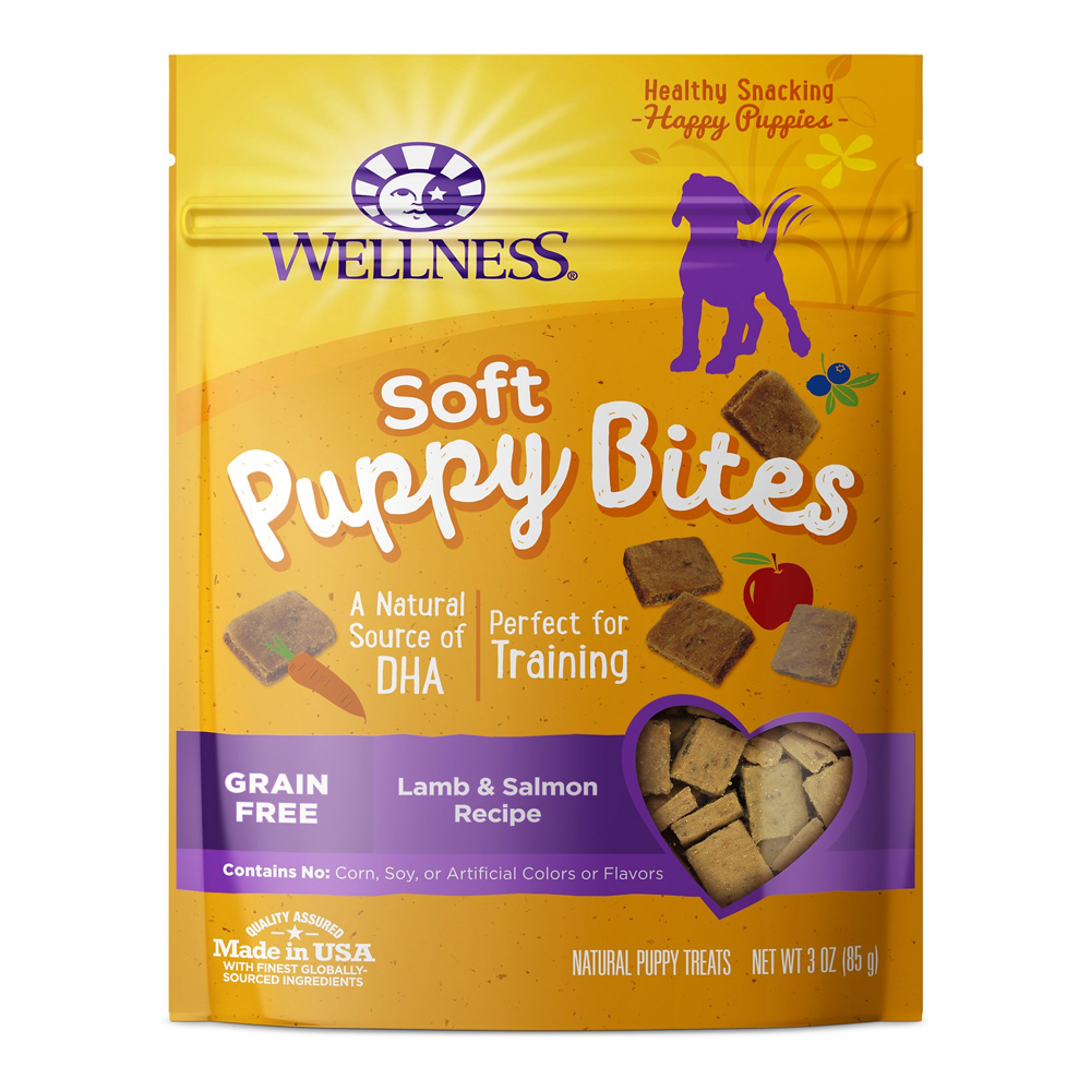 Wellness Puppy Bites Grain Free Soft Lamb & Salmon Dog Treats