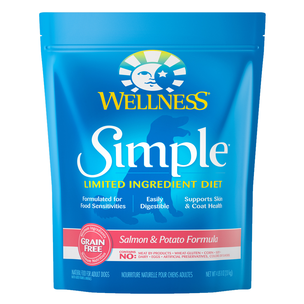 Wellness Simple Salmon & Potato Dog Food 4 lbs 8 oz (2kg)