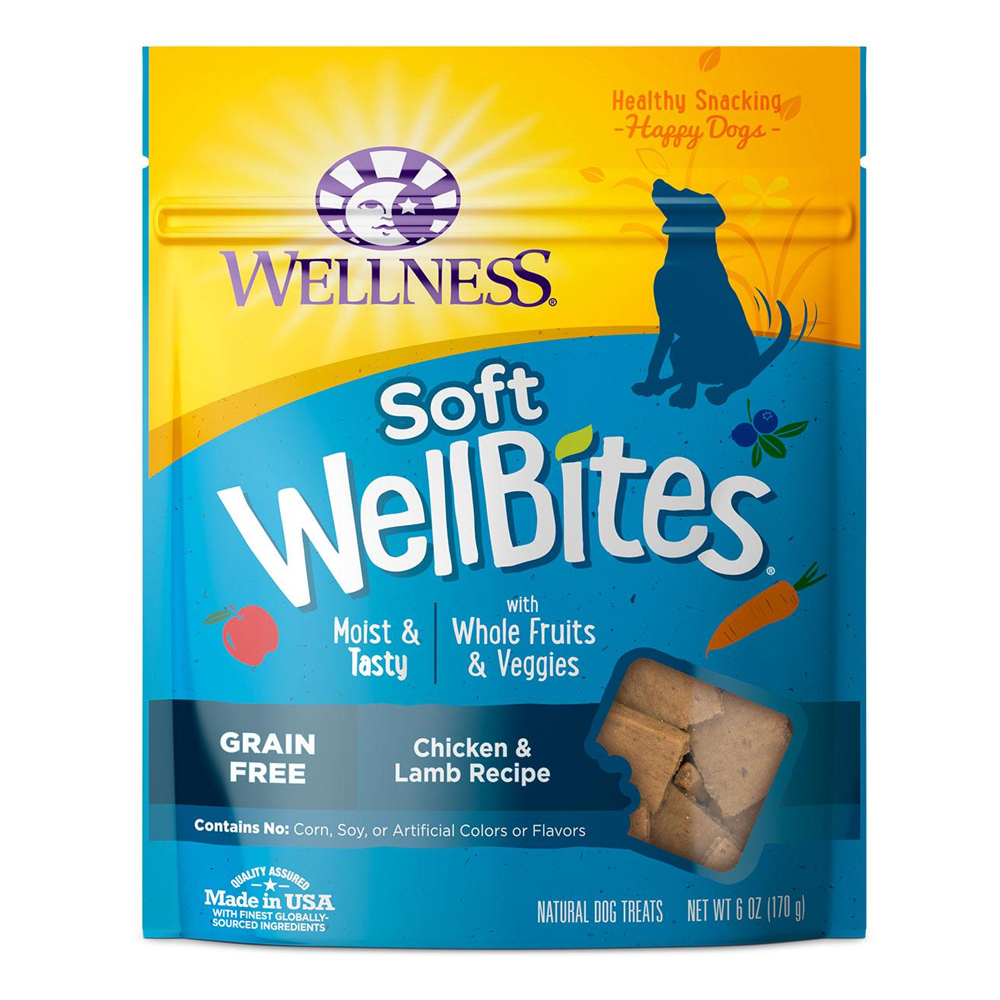 Wellness Soft Wellbites Grain Free Chicken & Lamb Soft & Tasty Recipe For Dogs 6oz