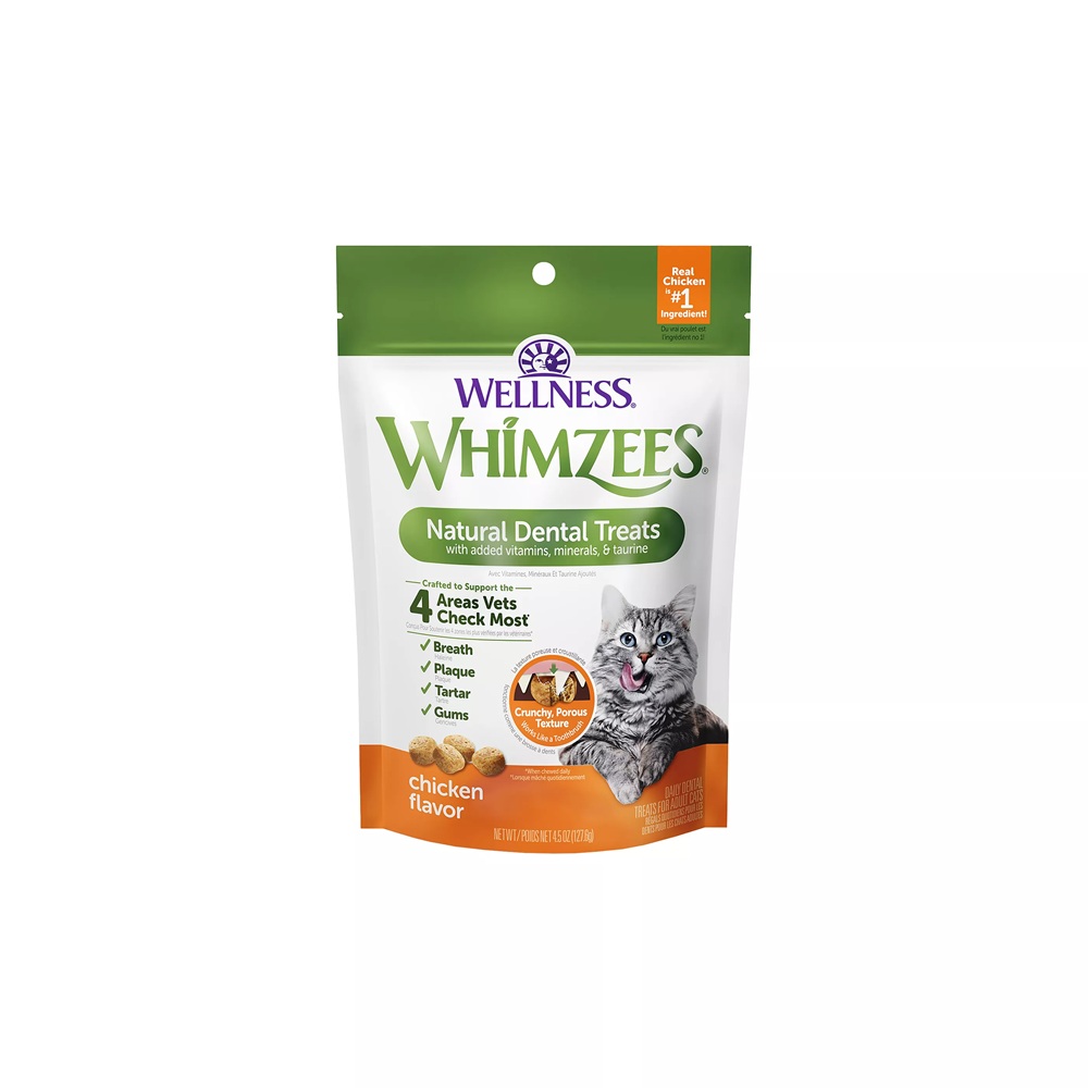 Whimzees Dental Cat Treats - Chicken 2 oz