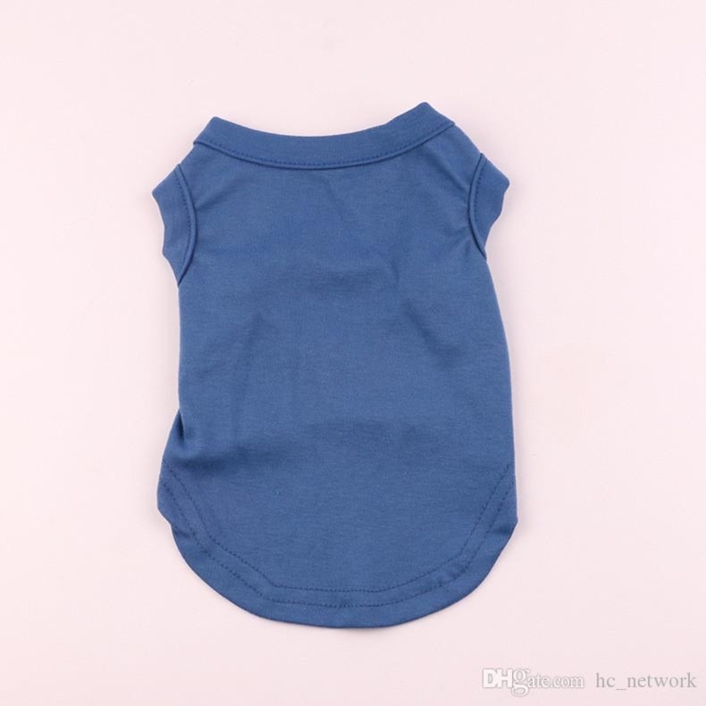 Wiggles Plain Pet Summer Shirt Dk/Blue M