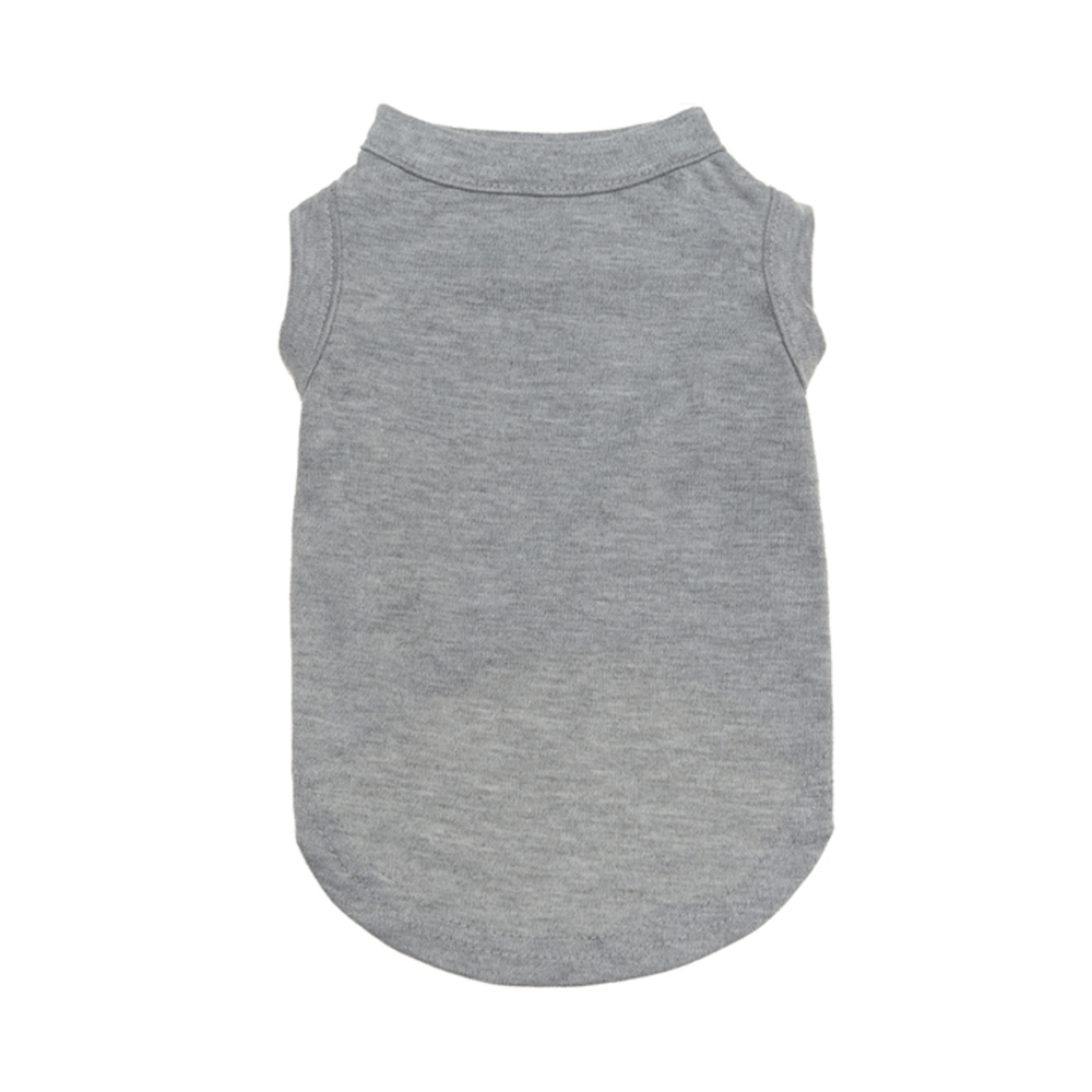 Wiggles Plain Pet Summer Shirt Gray L