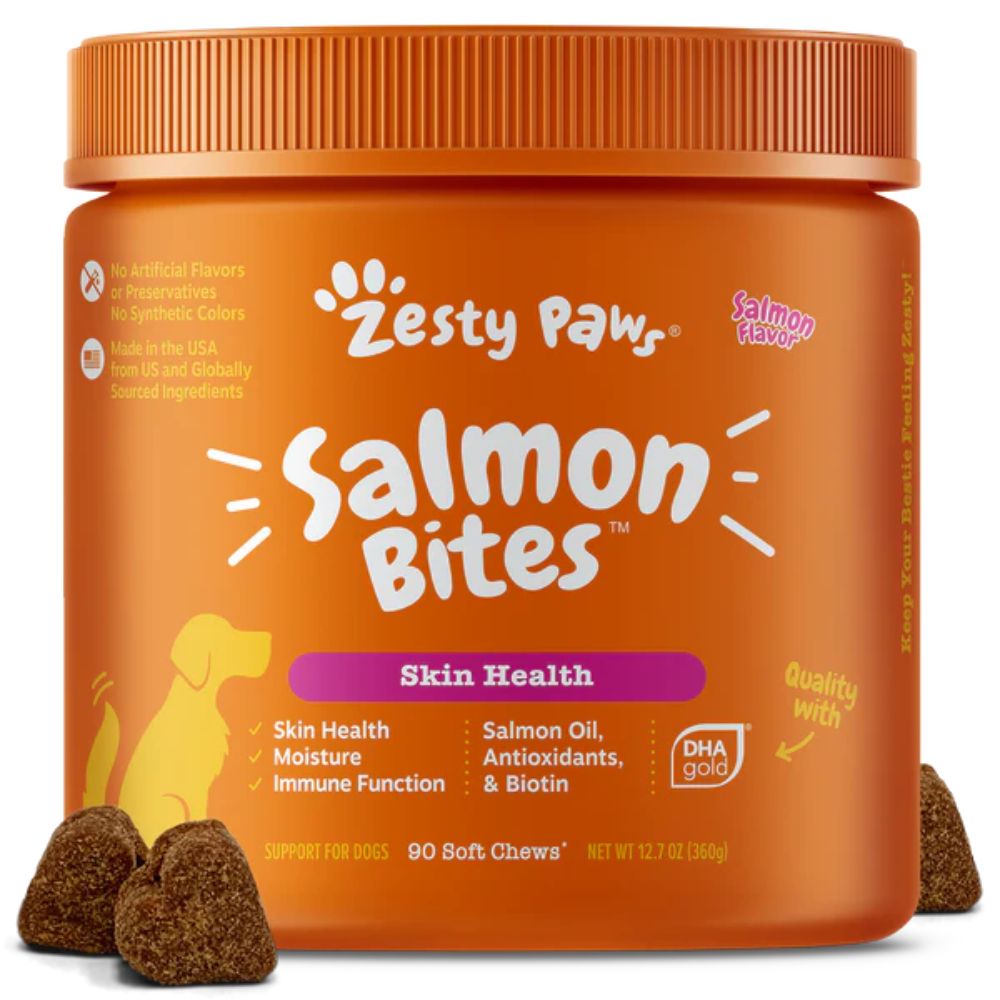 Zesty Paws Salmon Omega Bites For Dogs