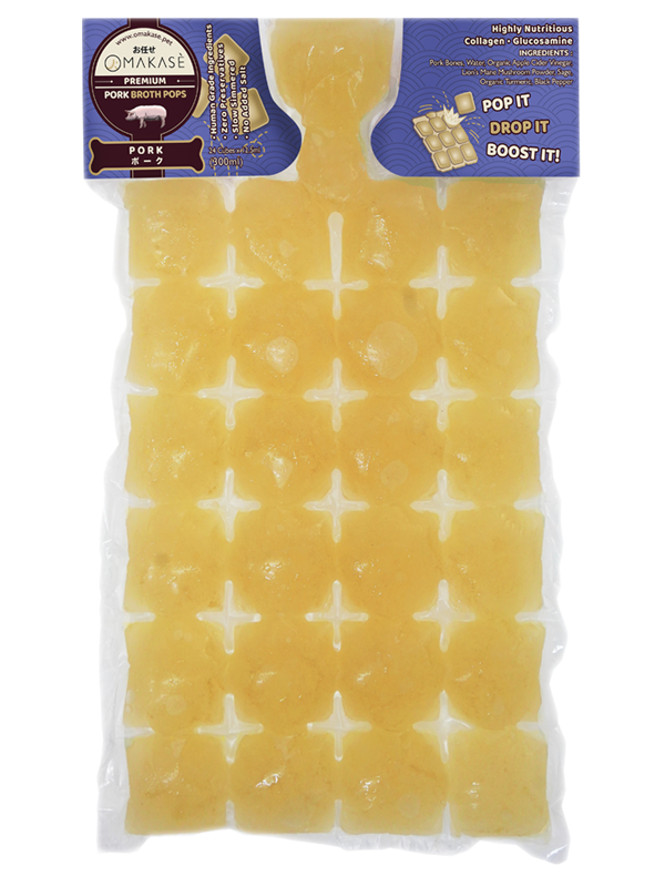 Omakase Pork Frozen Broth Pops For Dogs (24 Cubes X 12.5ml)