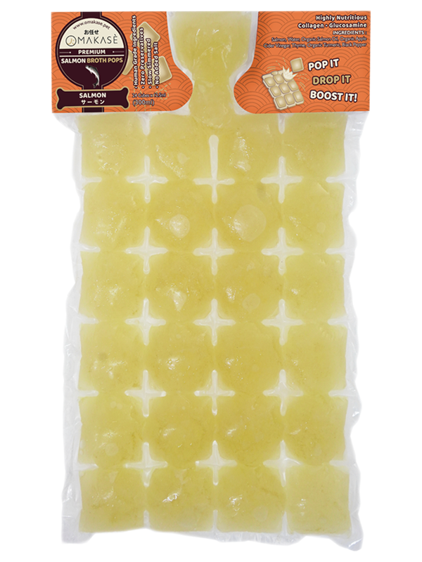 Omakase Salmon Frozen Broth Pops For Dogs (24 Cubes X 12.5ml)