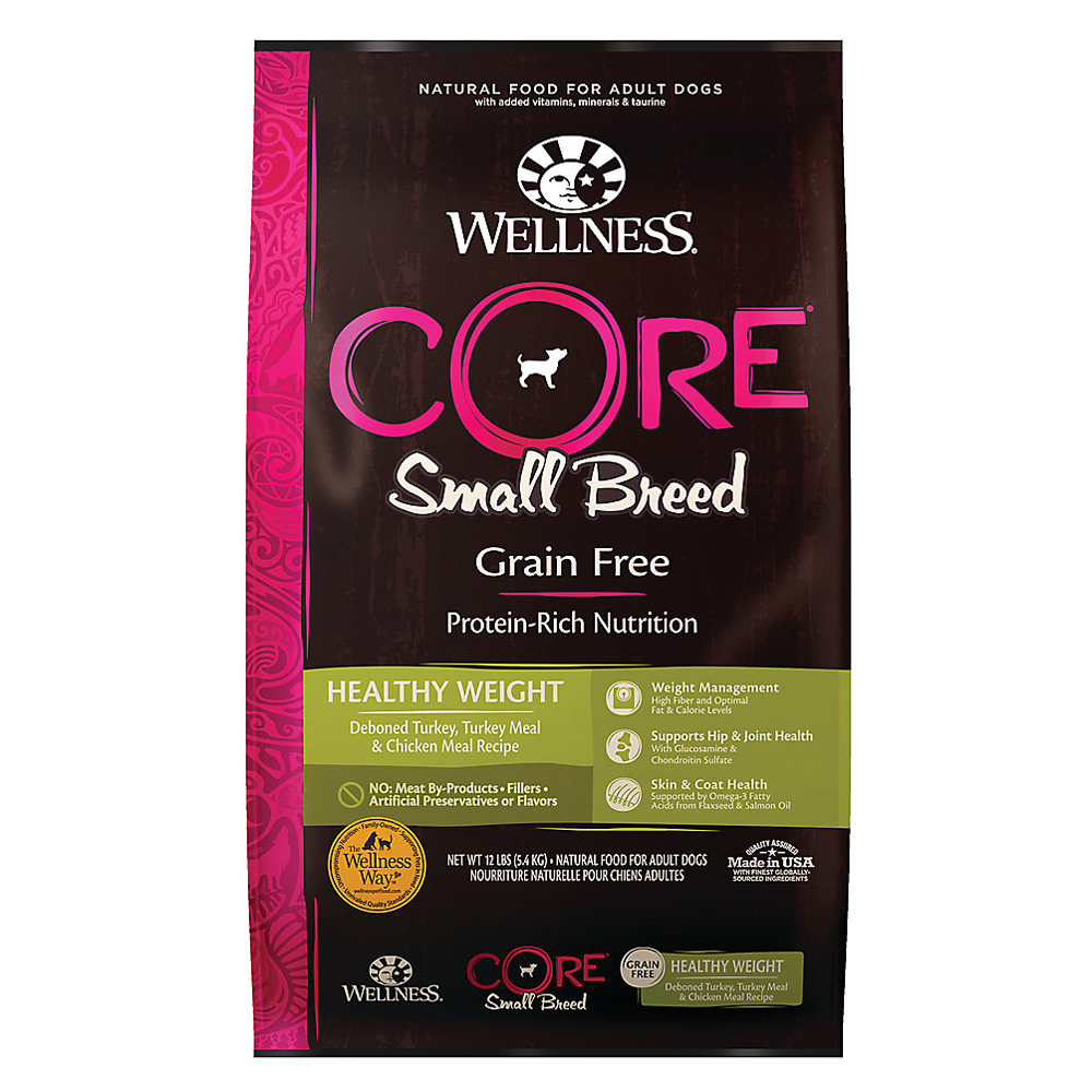 Wellness CORE Small Breed Healthy Weight Grain-Free Dry Dog Food, 5.4 kg